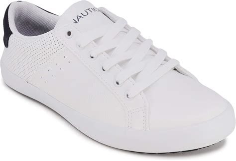 nautica white shoes|nautica white sneakers for women.